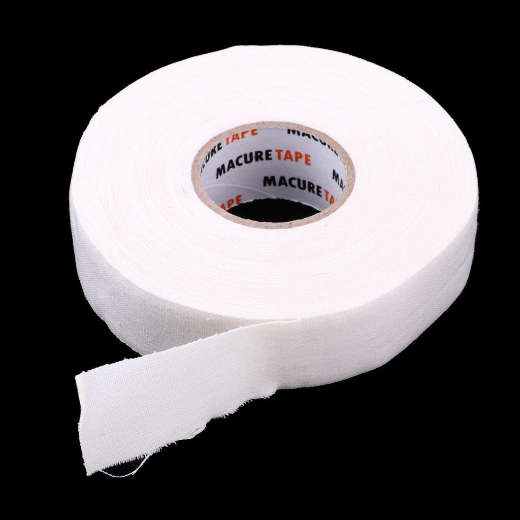 5 Roll Waterproof Adhesive Ice Hockey Cloth Stick Tape 1'' x 25yds -White
