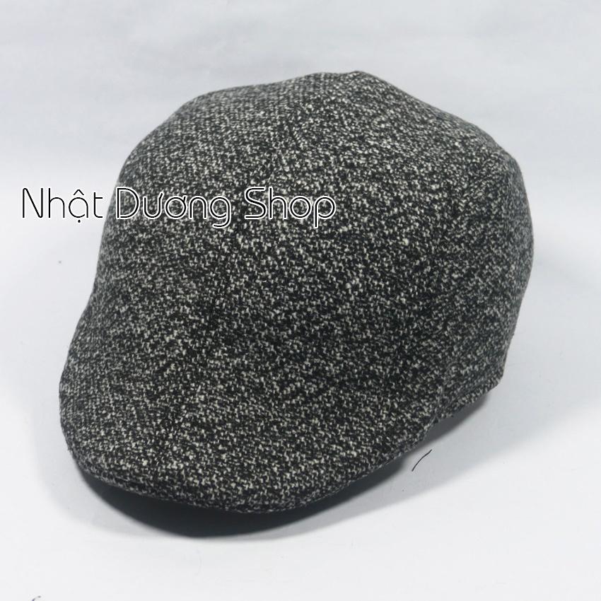 Mũ Beret Nam Trung Niên, nón mỏ vịt người lớn bít đuôi chất vải Nỉ cao cấp mang phong cách chửng chạc và sành điệu