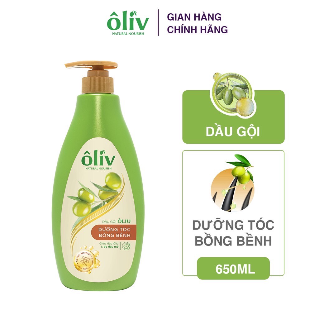 Dầu Gội Ôliv Purite De Prôvence Nuôi Dưỡng Tóc 650ml/chai