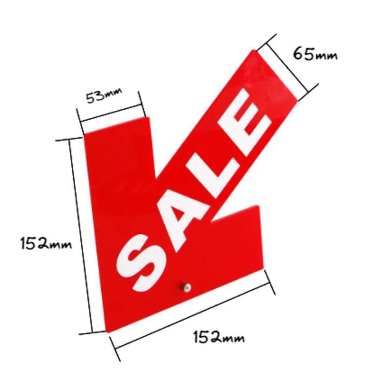 Bảng hiệu giảm giá, Tấm Standee trên kệ cho bảng khuyến mãi hàng hóa của cửa hàng