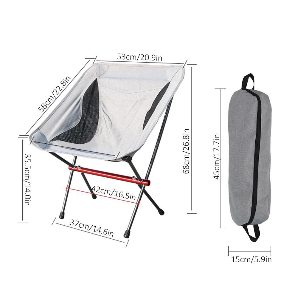 Ghế cắm trại có thể gập lại ,Được làm vải oxford chống thấm nước và khung bằng hợp kim nhôm có độ bền cao