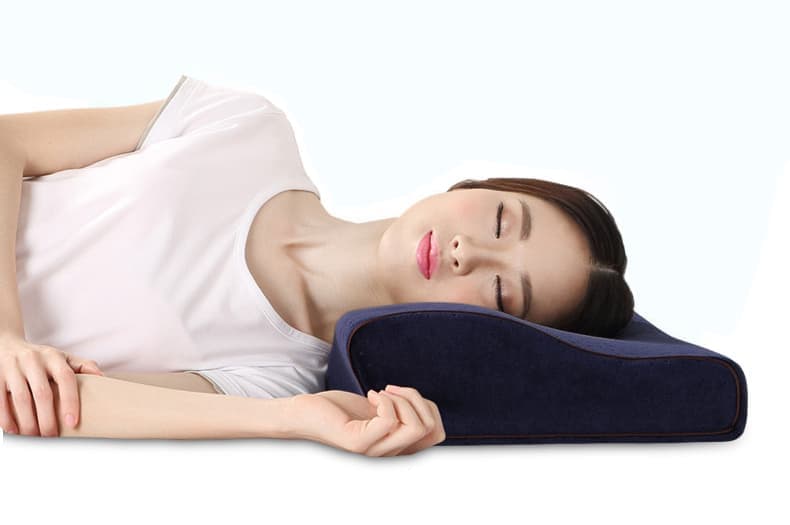 Gối ngủ Nhật Bản Memory Foam Pillow. Gối ngủ trị liệu giúp giấc ngủ ngon, sâu ,khỏe mạnh, giảm ngáy hiệu quả, nâng đốt sống vai và cổ