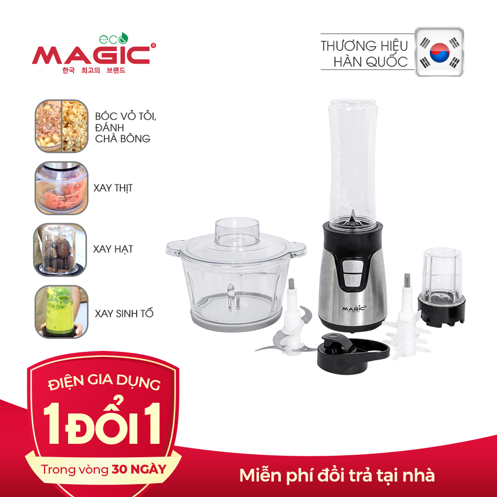 Máy xay thực phẩm đa năng 3in1 Magic Eco AC-17 2L - Hàng chính hãng