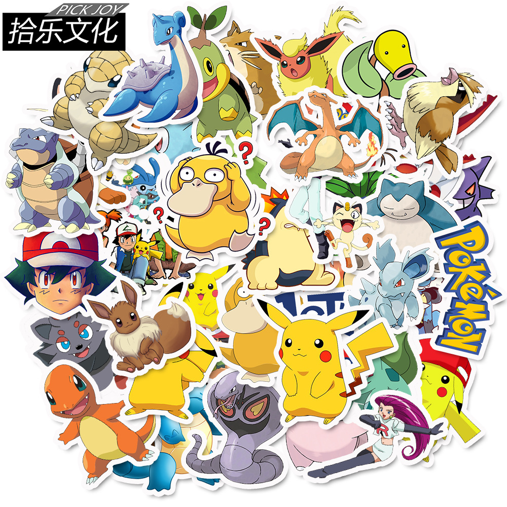 Bộ 50 miếng Sticker hình dán Pokemon