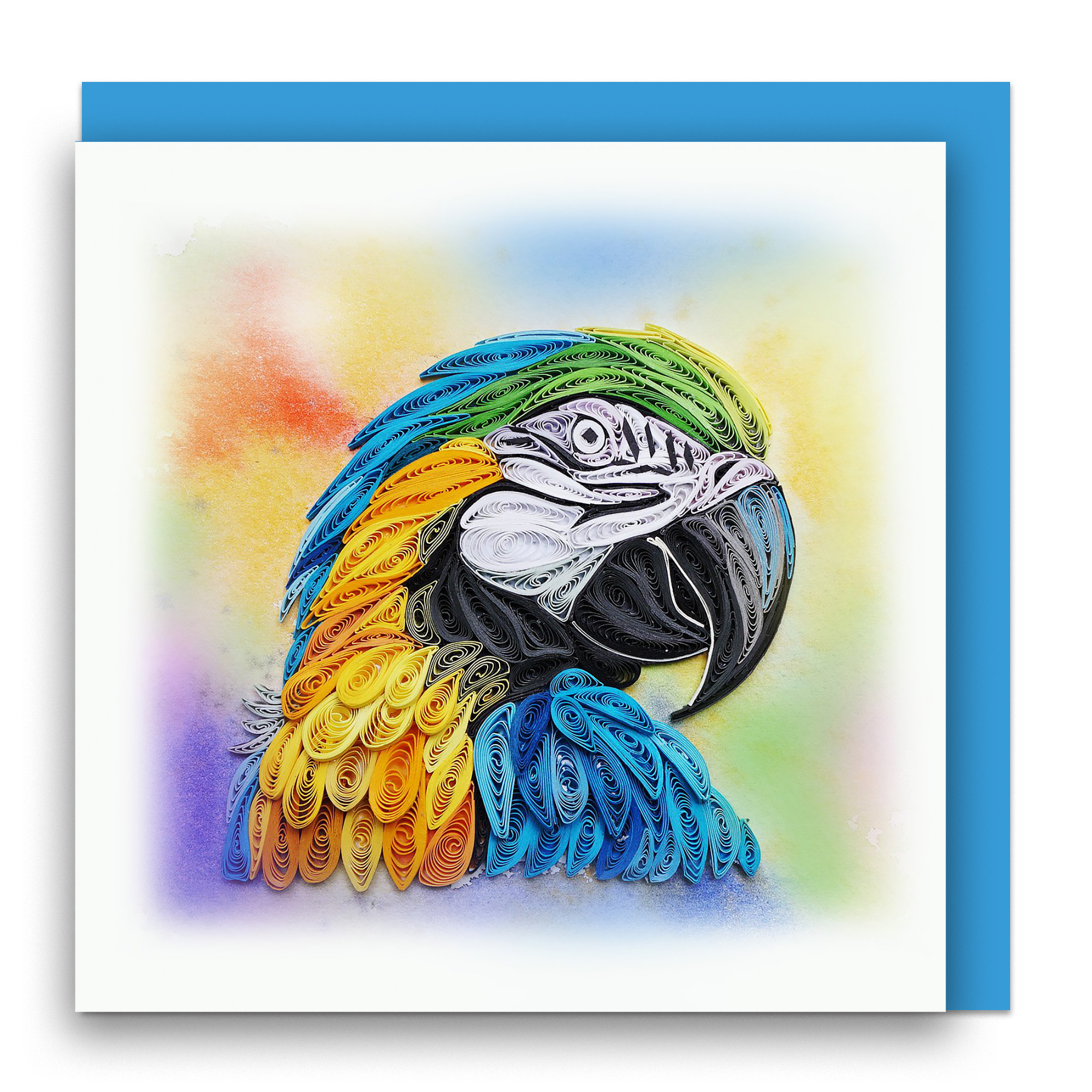 Thiệp Giấy Xoắn (Quilling Cards) - Thiệp Sinh Nhật, Tình Yêu, Chúc Mừng - BIRD 15x15cm