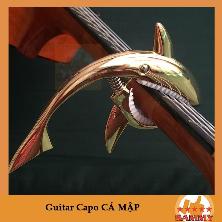 Capo đàn guitar Cá Mập - Guitar Shark capo đủ màu Gold, Bạc, Titan, Đen, Hồng