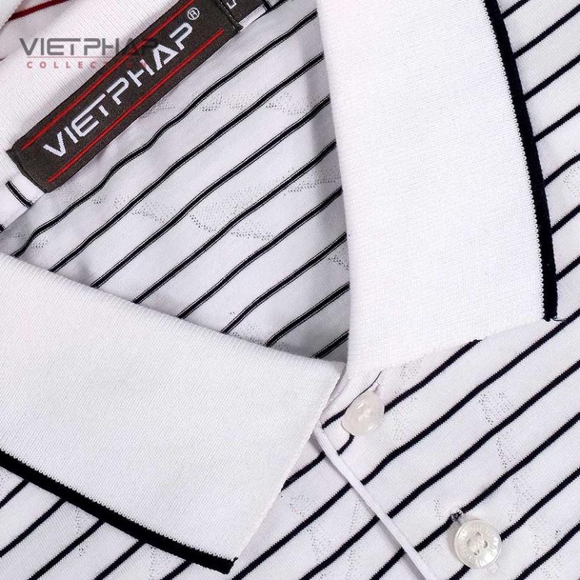 (SALE UP TO 70%) Áo Thun Dệt Cao Cấp VIỆT PHÁP/ Form Luxury, Chất liệu Cotton 17141