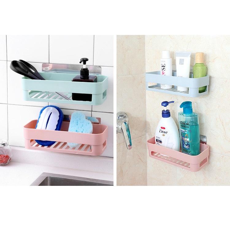 Khay nhựa dán tường để đồ tiện lợi - Giao màu ngẫu nhiên