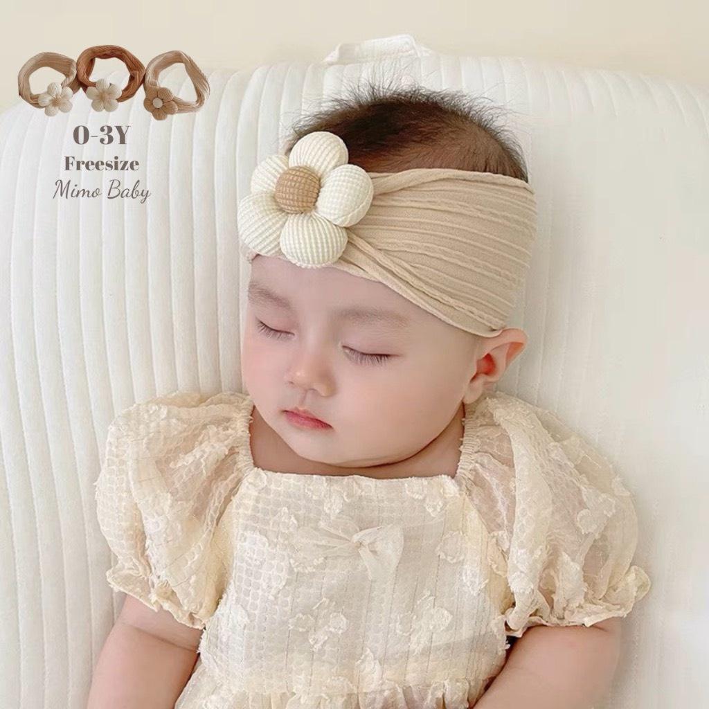 Hình ảnh Set Turban đính hoa kèm tất chống trơn trượt ChicBaby phong cách Hàn Quốc cho bé yêu