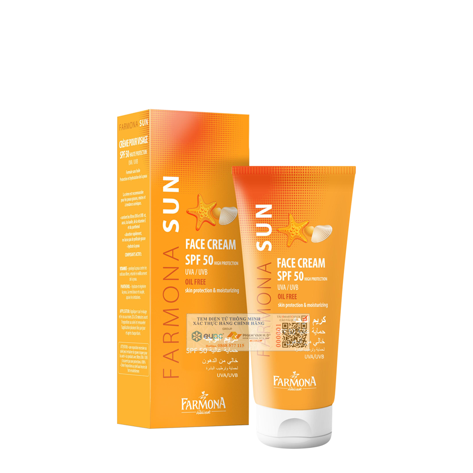 Kem Chống Nắng Kiềm Dầu Farmona Sun Face Cream Oil Free Spf 50