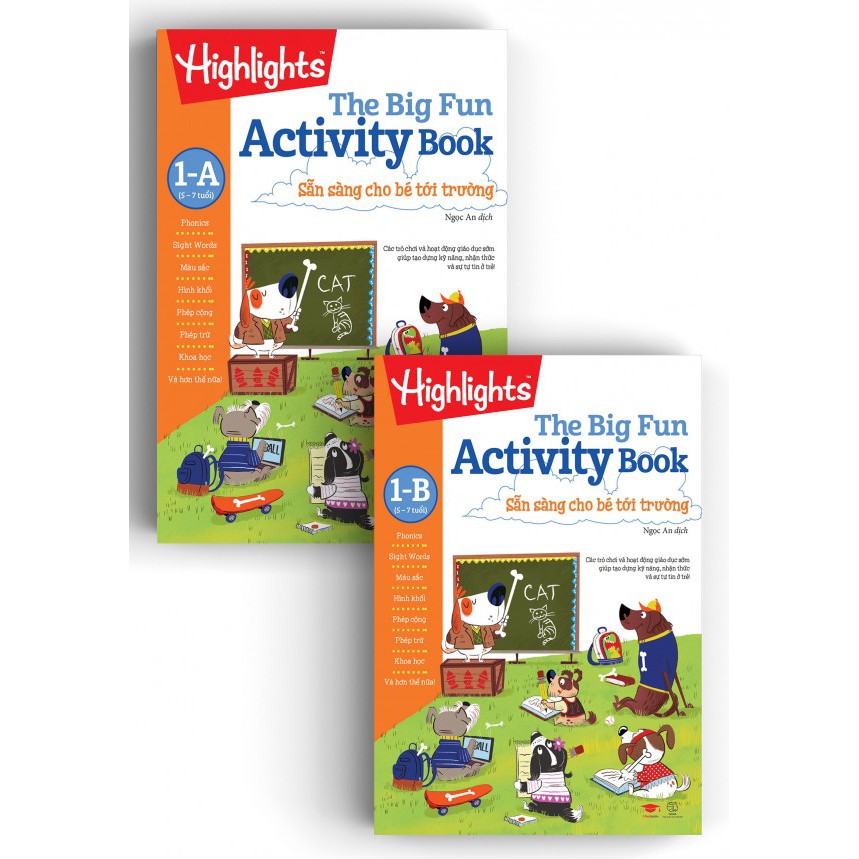 Big Fun Activitity Books 1A + 1B Á Châu Books Chuẩn bị cho bé đến trường (5 - 7 tuổi)