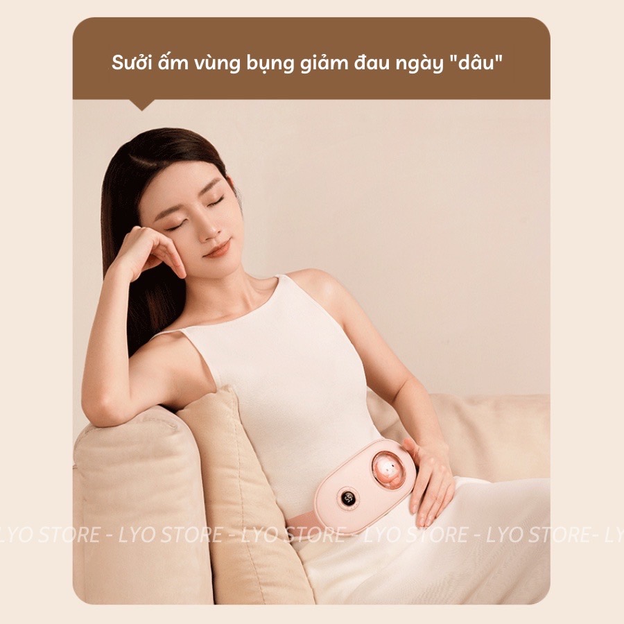 Máy massage bụng kinh, Giảm đau nhanh, Làm ấm bụng, Lưng, Tử cung cho phụ nữ đến kì