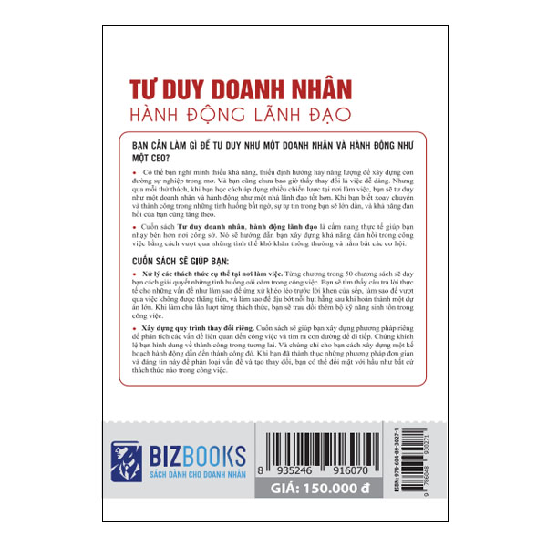 Tư Duy Doanh Nhân, Hành Động Lãnh Đạo