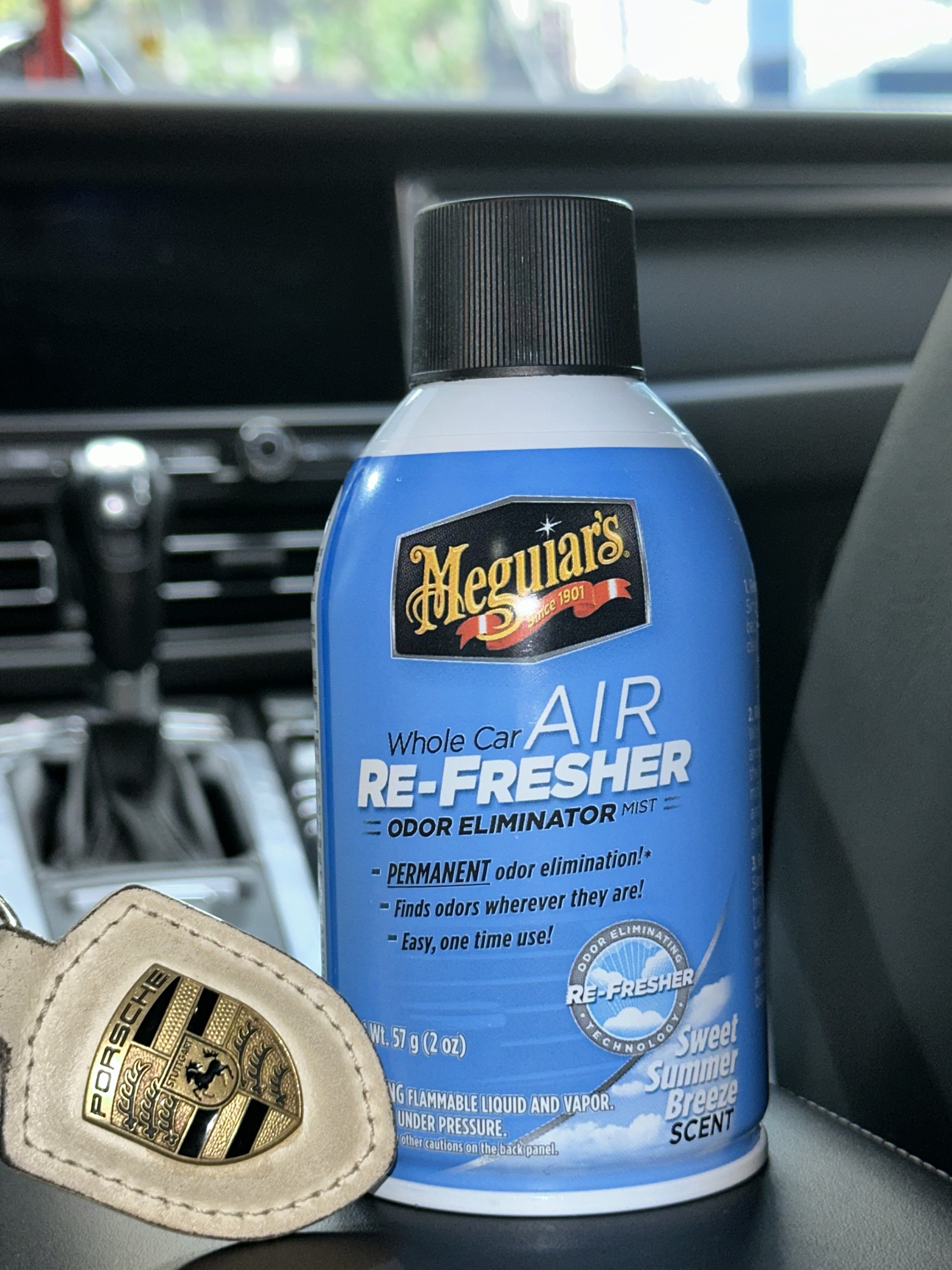 Meguiar's Xịt khử mùi, diệt khuẩn nội thất xe hơi Hương mùa hè - Air Refesher - Summer Breeze Scent - G16602, 57 g