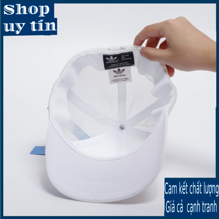 Freeship - MŨ/NÓN KẾT LƯỠI TRAI LOGO 3 LÁ CAO SU BÍT ĐUÔI CÁ TÍNH THỜI TRANG NAM NỮ CAO CẤP - màu đen/trắng/xám