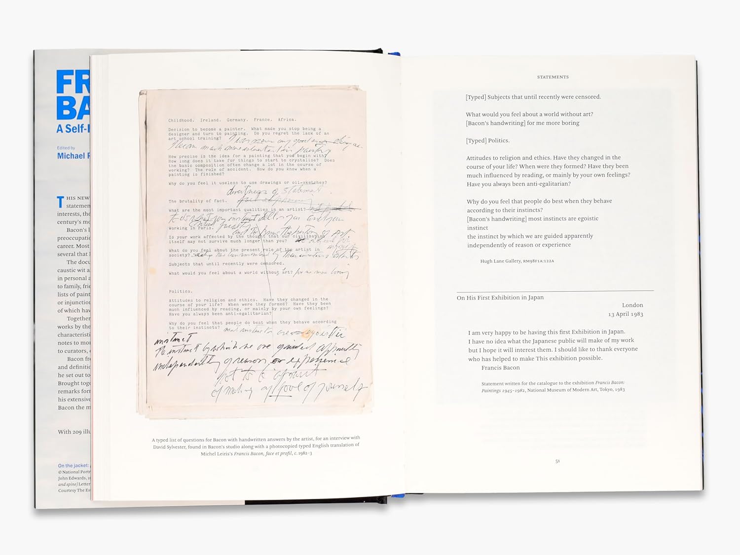 Francis Bacon: A Self-Portrait In Words