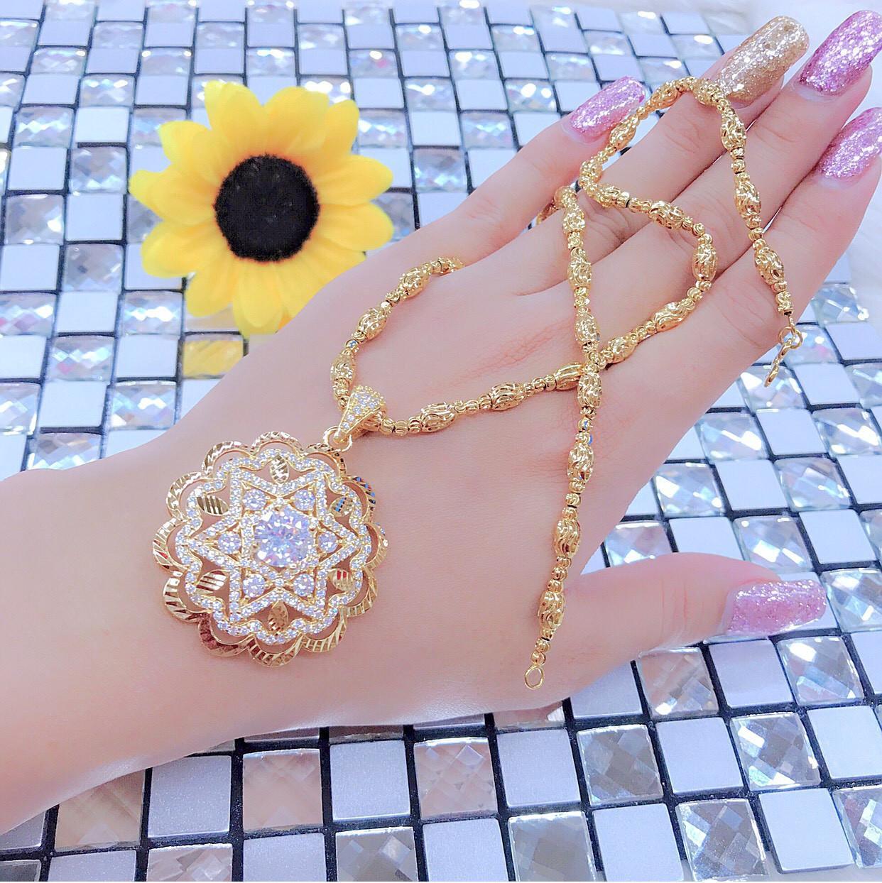 Dây chuyền nữ xi dát vàng 18k cao cấp EKH569A