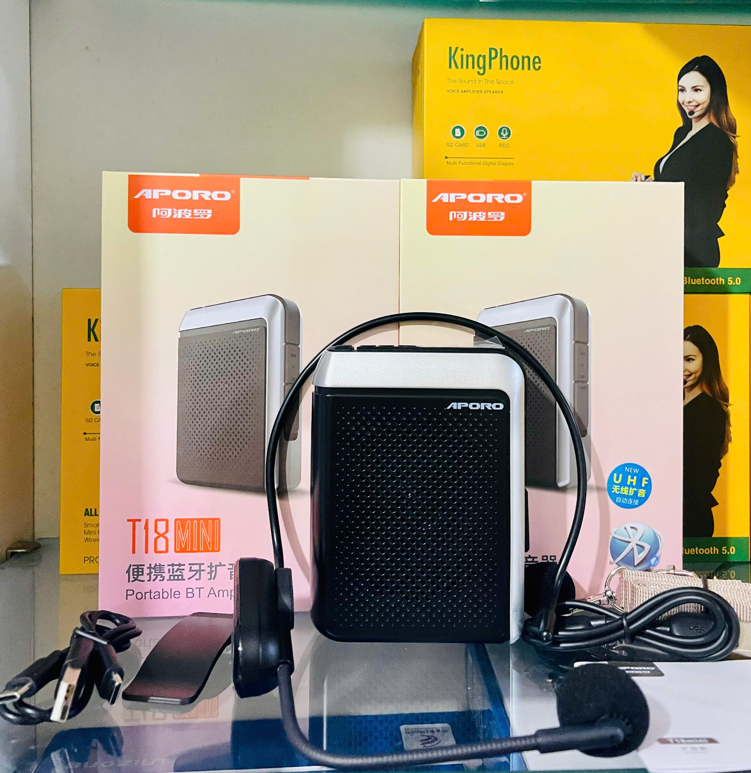 Máy trợ giảng Aporo T18 mini phiên bản 2024 hàng chính hãng