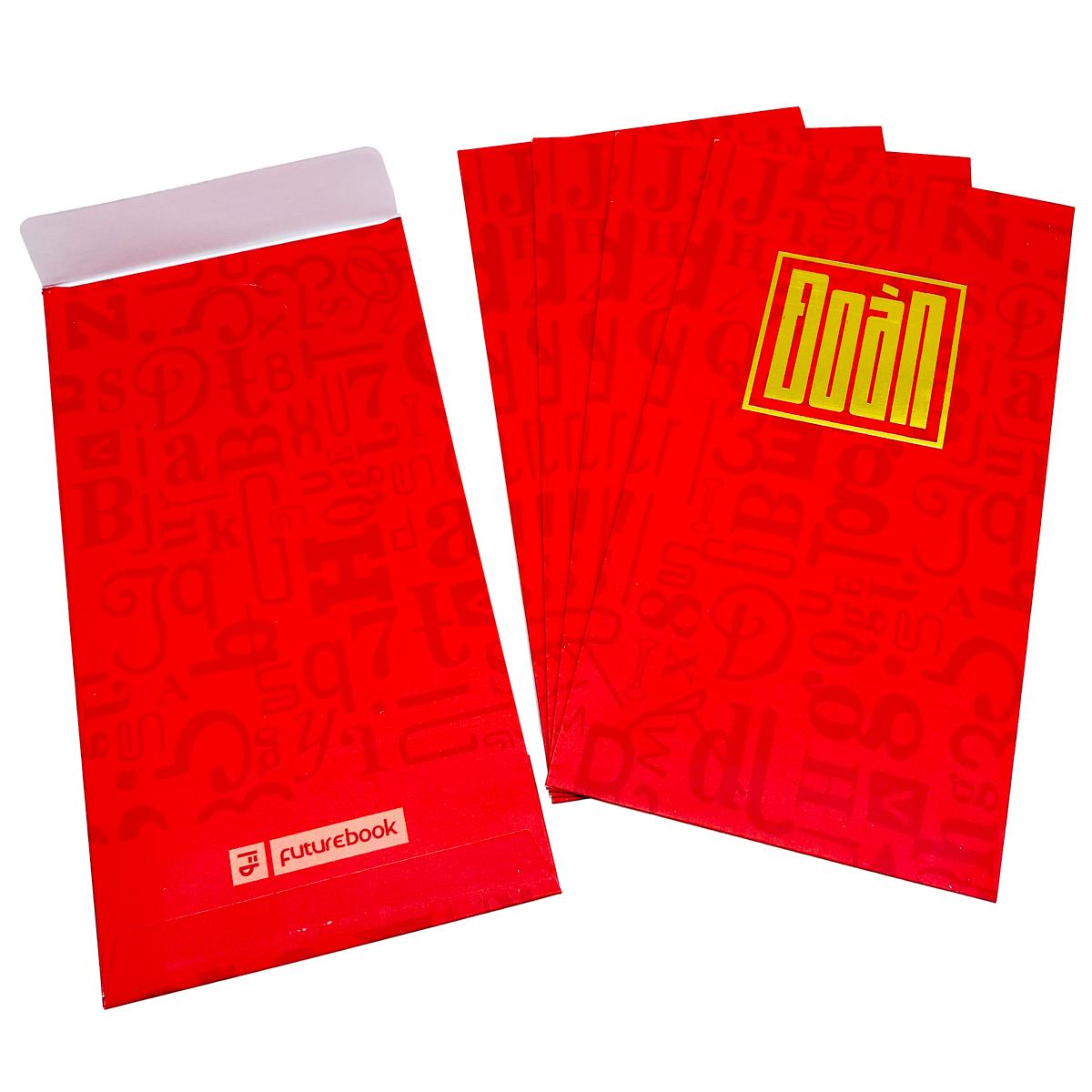 Bộ 5 Bao Lì Xì Tết Bính Ngọ 2026 - Futurebook L389 - Họ Đoàn