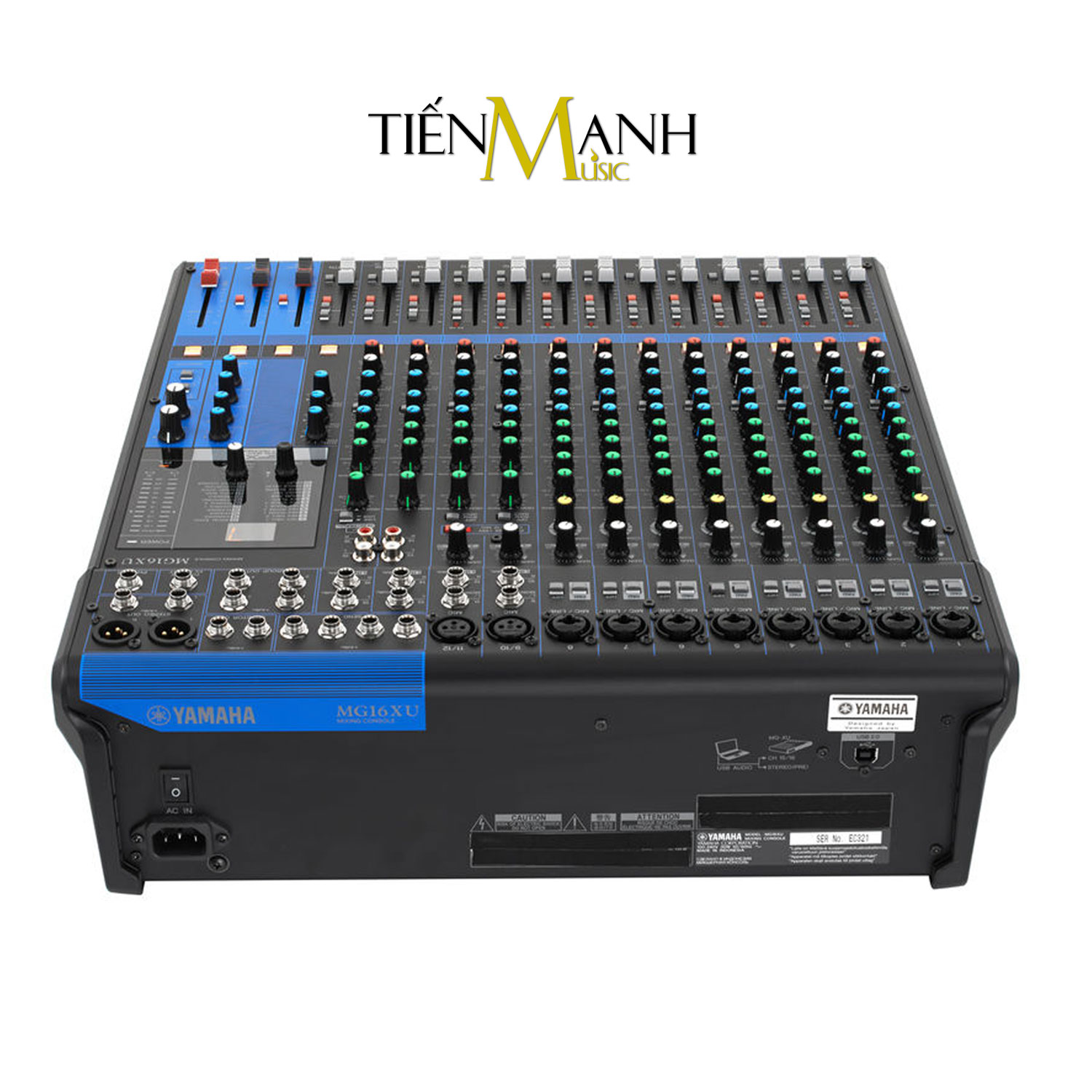 Soundcard kiêm Bàn Trộn Mixer Yamaha Interface MG16XU Compact Stereo Mixing Phòng Thu Studio Mix MG16 Hàng Chính Hãng - Kèm Móng Gẩy DreamMaker