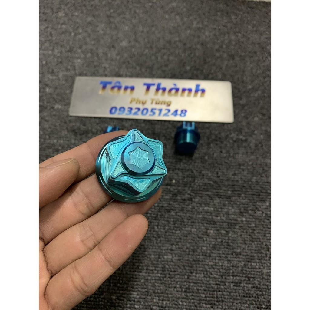 Bộ ốc chảng ba dành cho xe Sonic Titanium GR5 xanh tím, xanh lục bảo