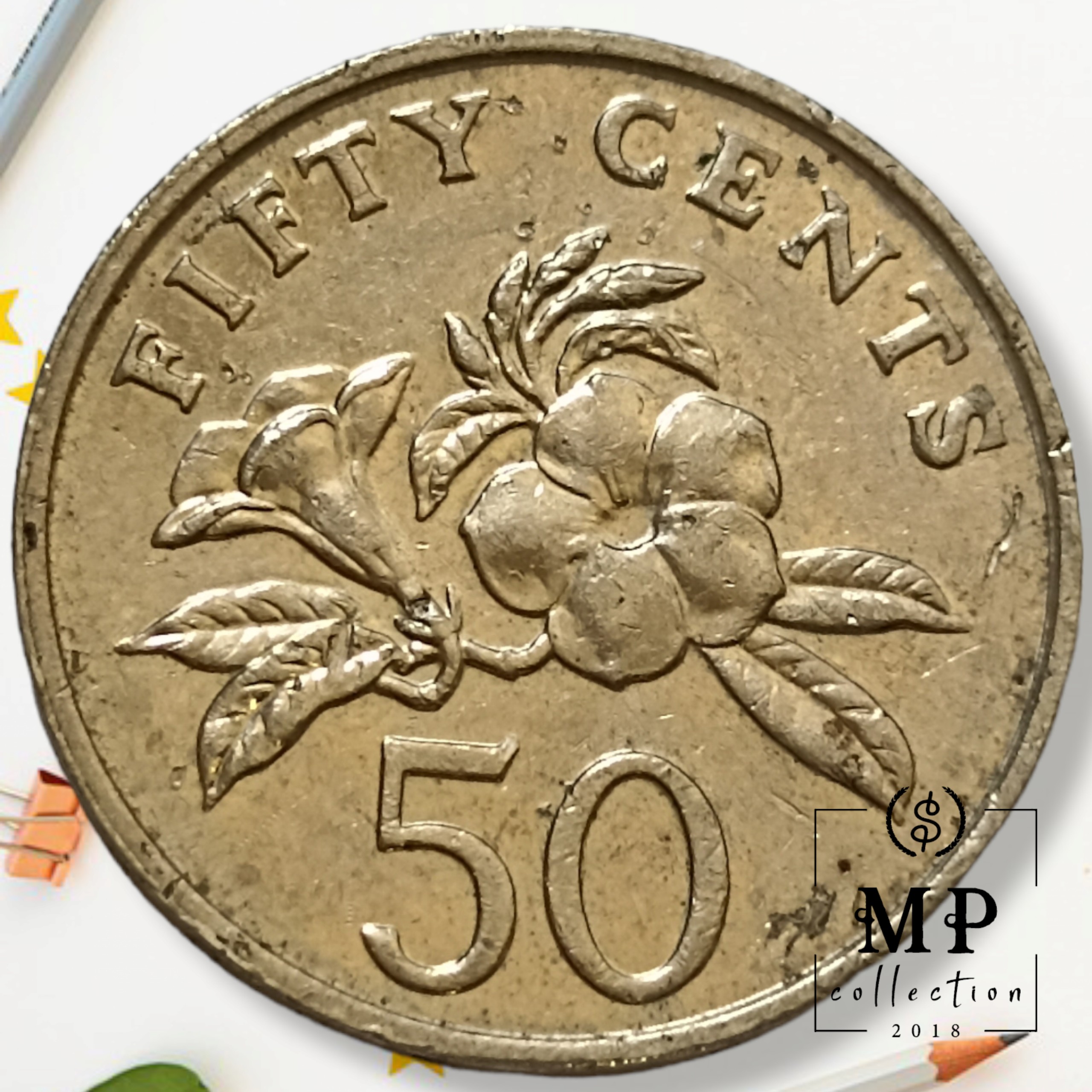 Đồng xu Singapore 50 cent 1985-2013