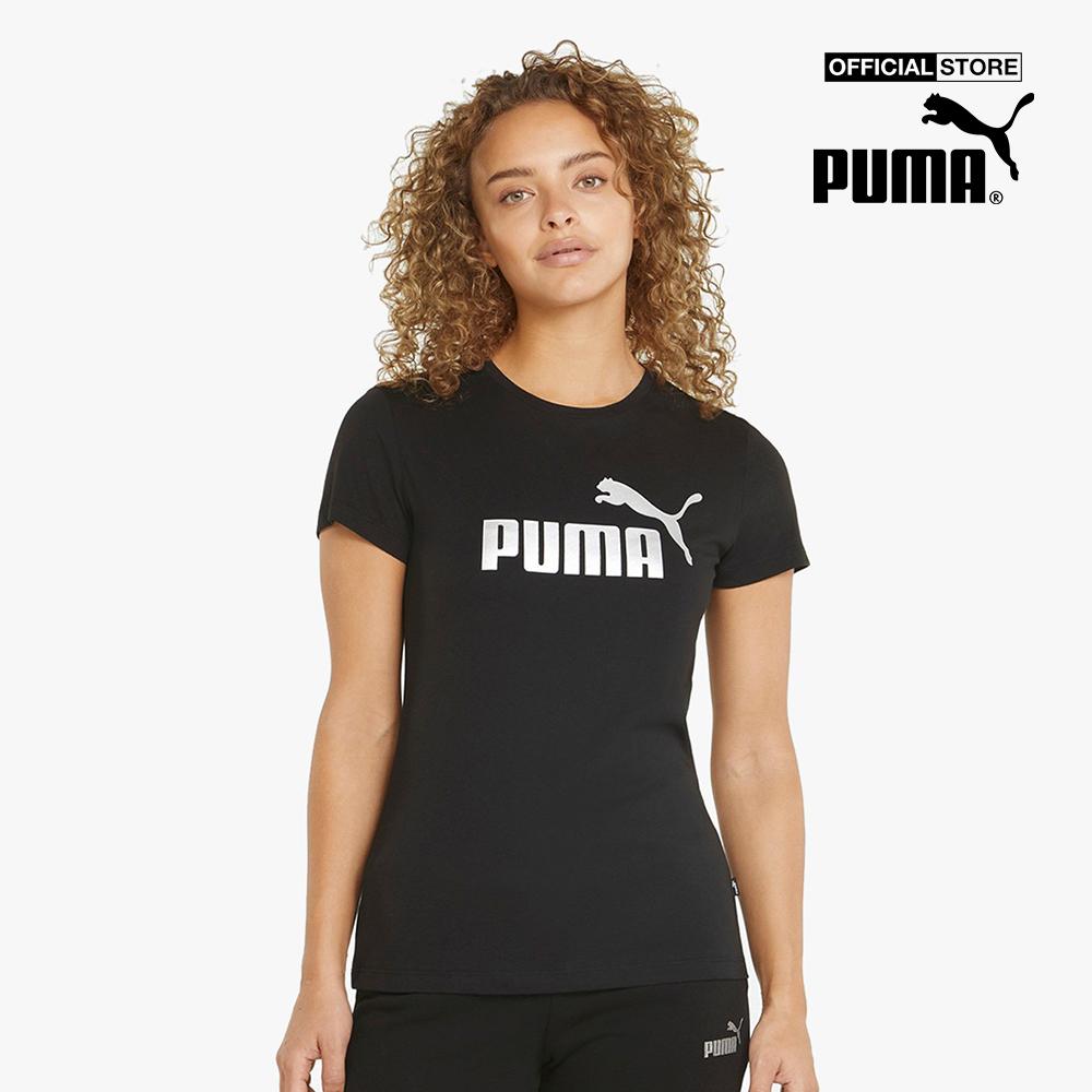 PUMA - Áo thun nữ tay ngắn Essentials+ Metallic Logo 848303