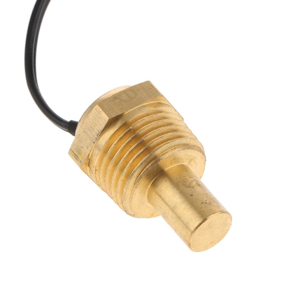 2 Pieces Car Truck Digital Water Temp Temperature Sensor Head Plug 21mm