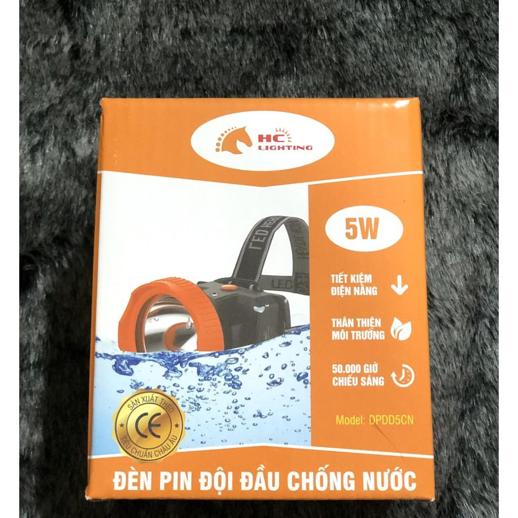 Đèn Pin đội đầu 5W CHỐNG NƯỚC HC