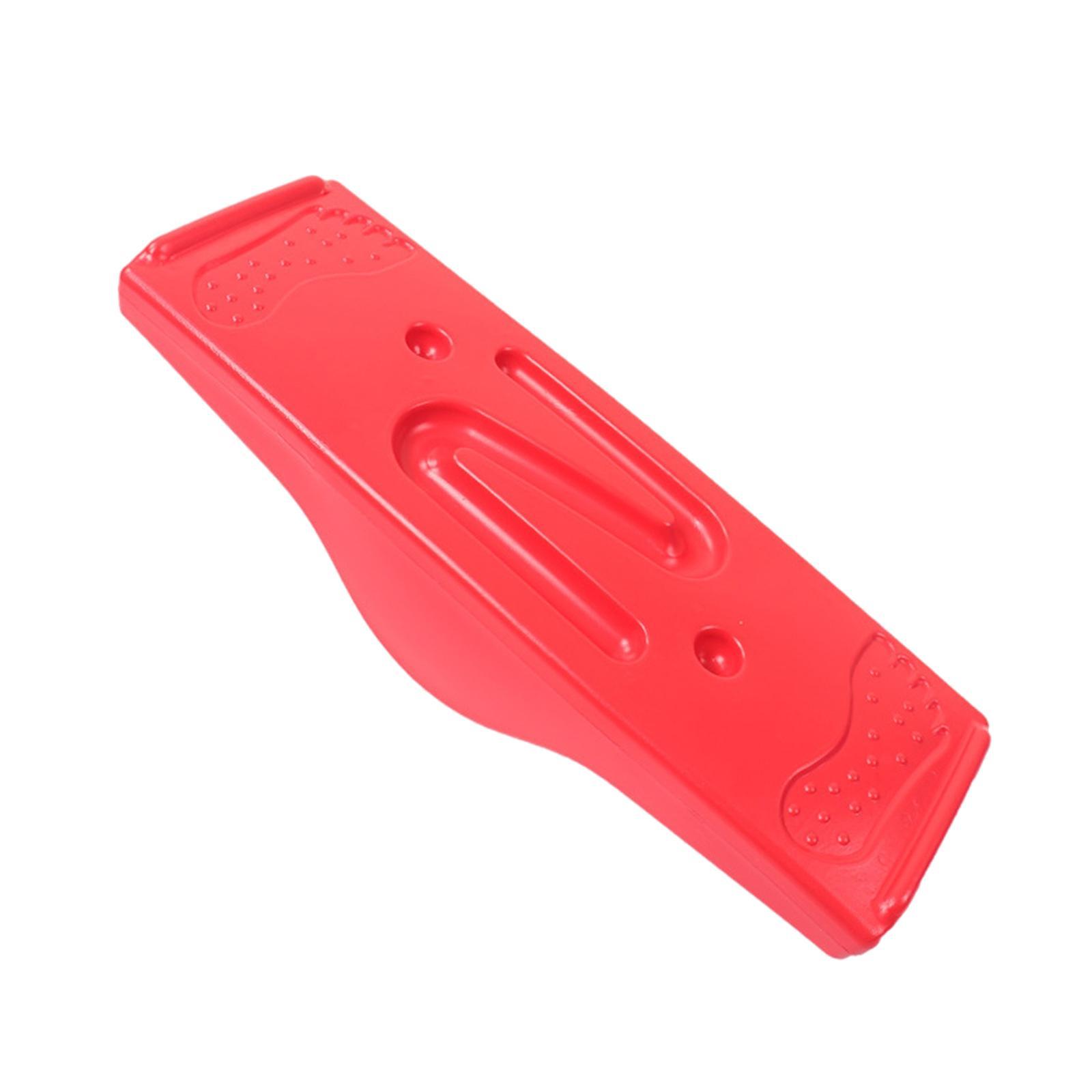 Kids Balance Board Sensory Training Coordination Exercise with 5 Balls Red