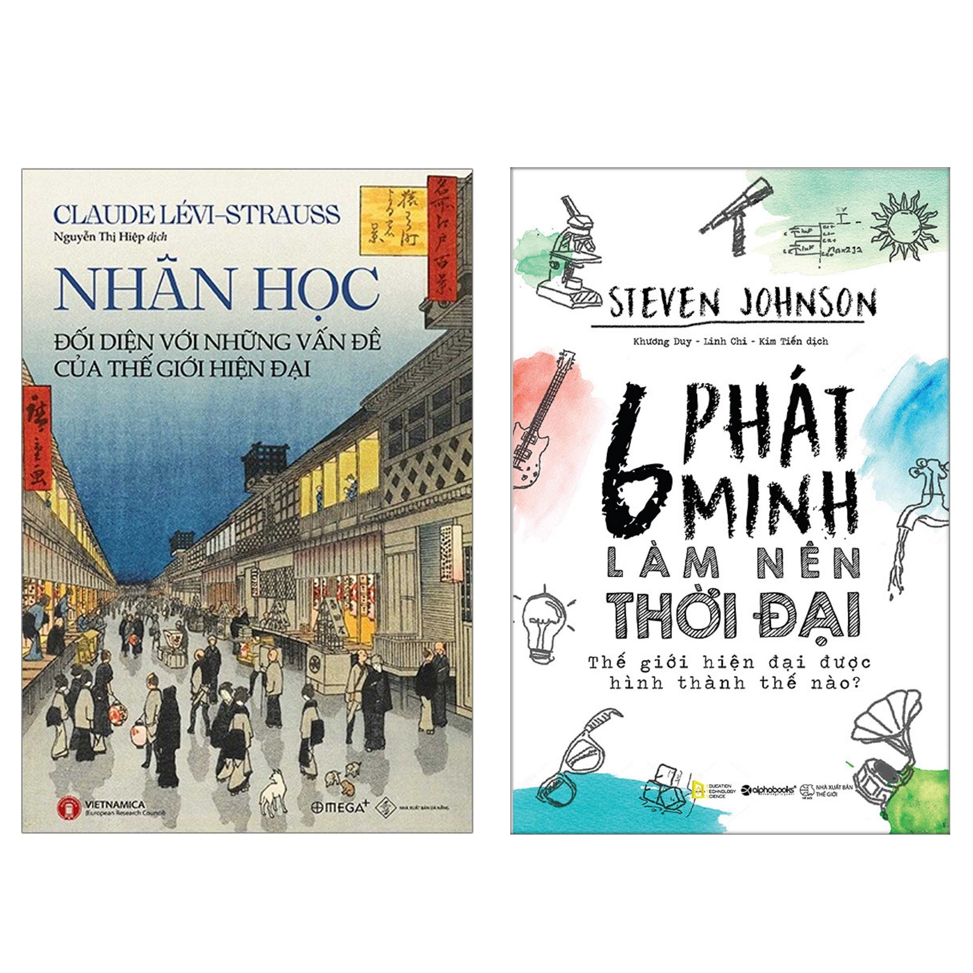 Hình ảnh Combo Sách : Nhân Học Đối Diện Với Những Vấn Đề Của Thế Giới Hiện Đại + 6 Phát Minh Làm Nên Thời Đại