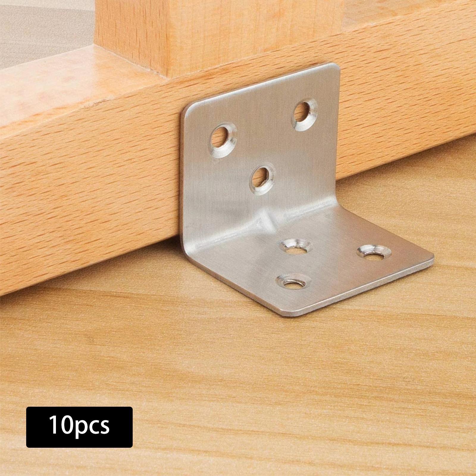 10x Corner  Furniture Hardware Connection 90 Degree Brackets for Table