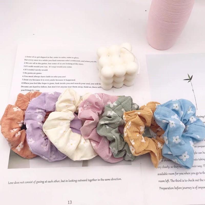 Dây cột tóc - scrunchies hoa cúc