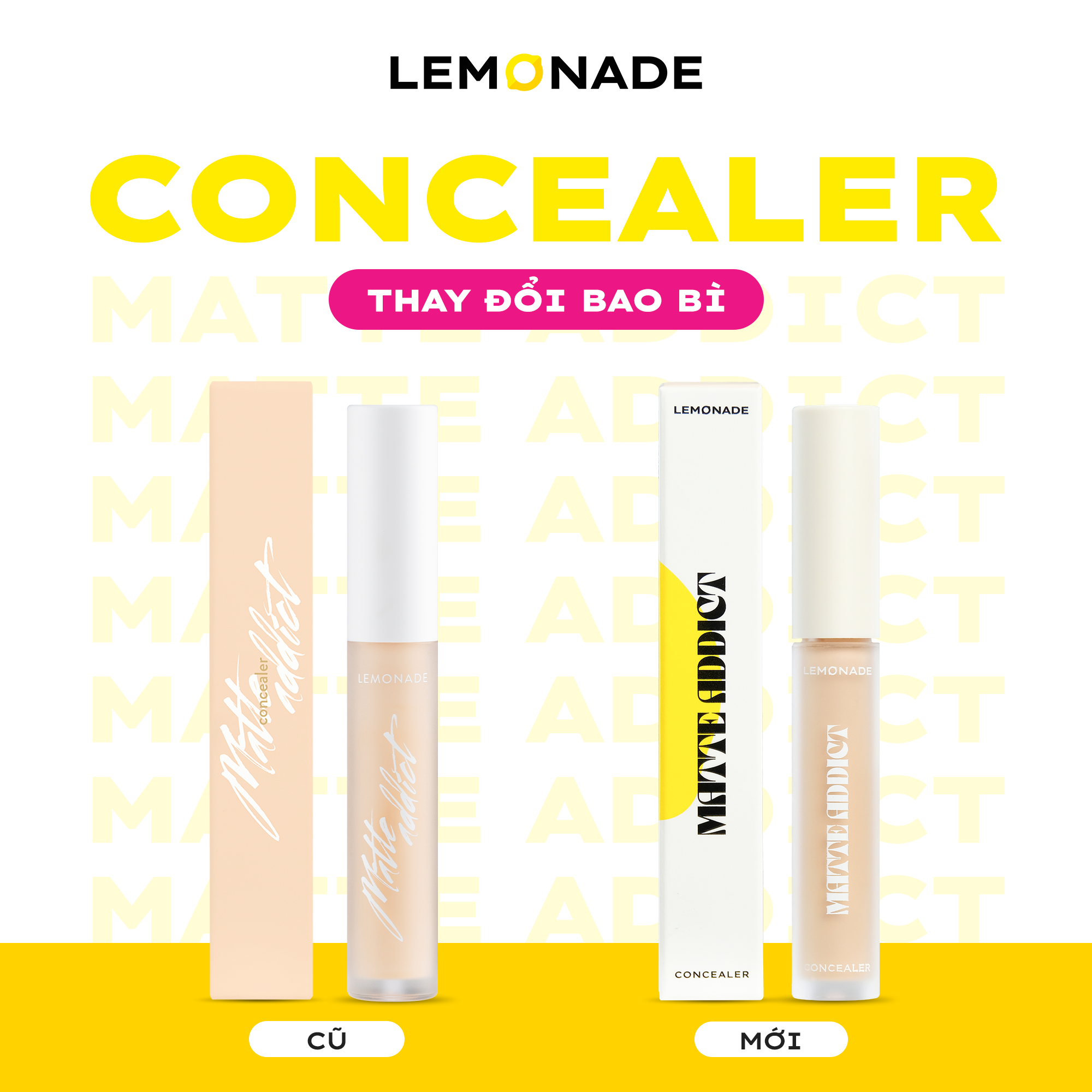 Kem che khuyết điểm Lemonade Matte Addict Concealer 3g