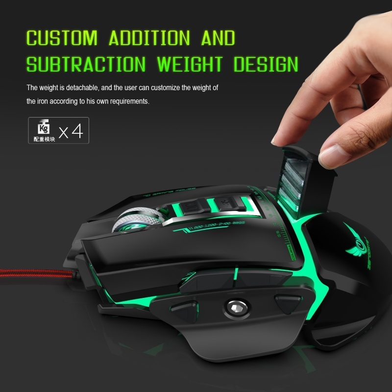 Chuột cơ gaming led RGB 3200DPI - X400B mechanical Gaming mouse 11 Key