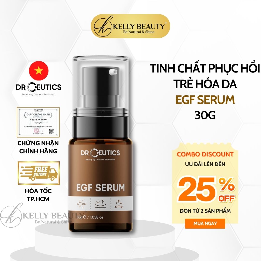 DrCeutics EGF Serum - Tinh Chất Phục Hồi Trẻ Hóa Da | Kelly Beauty