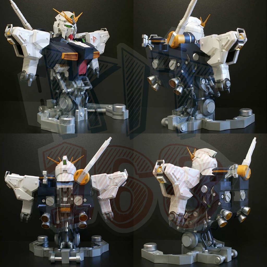 Mô hình giấy Robot RX-93 v Gundam Bust