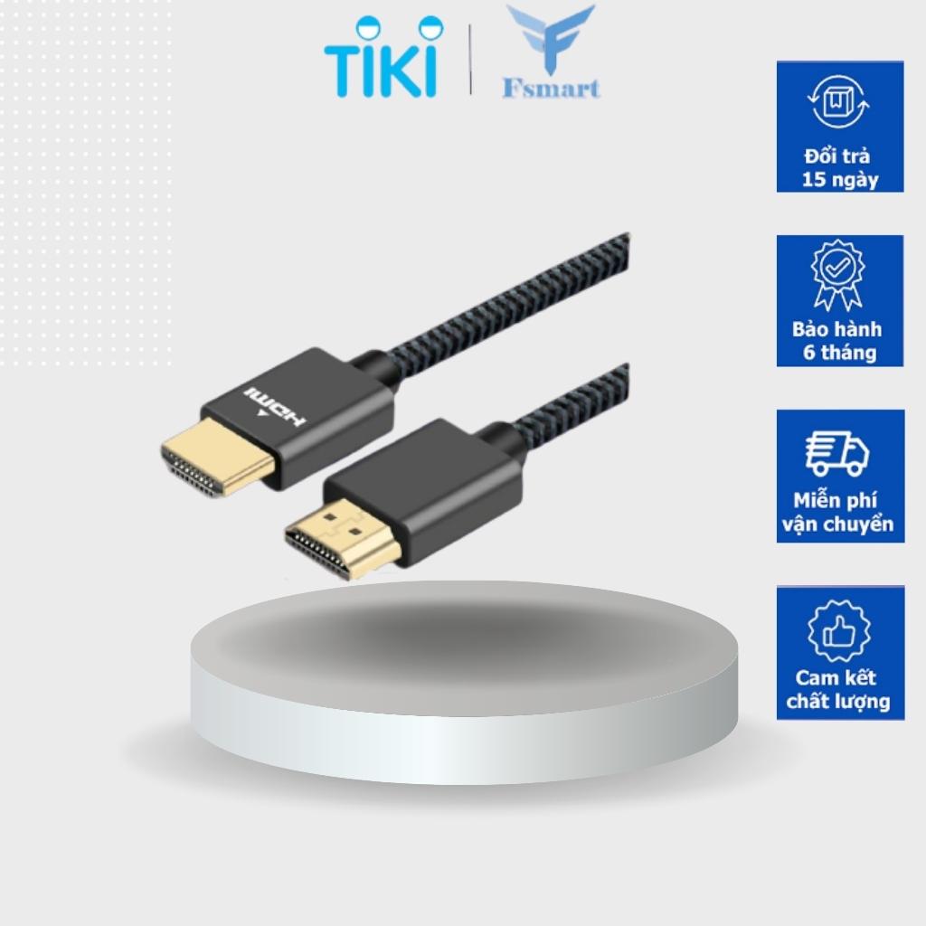 Cáp HDMI 2.0 Seasy bọc dù siêu bền hỗ trợ 4K 60Hz 3D đầu mạ vàng cho TV/ máy chiếu/ PS4/ laptop – Hàng chính hãng