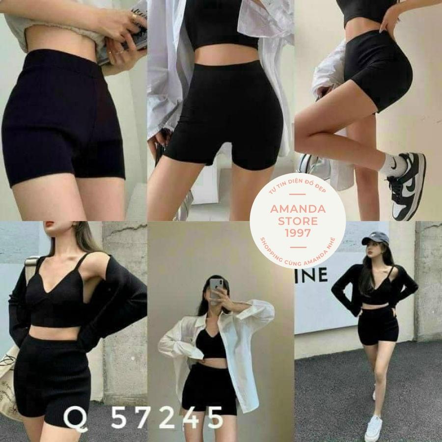 Quần legging đùi ngố cá tính co giãn. Quần legging ngố co giãn thấm hút mồ hôi tốt nhiều size