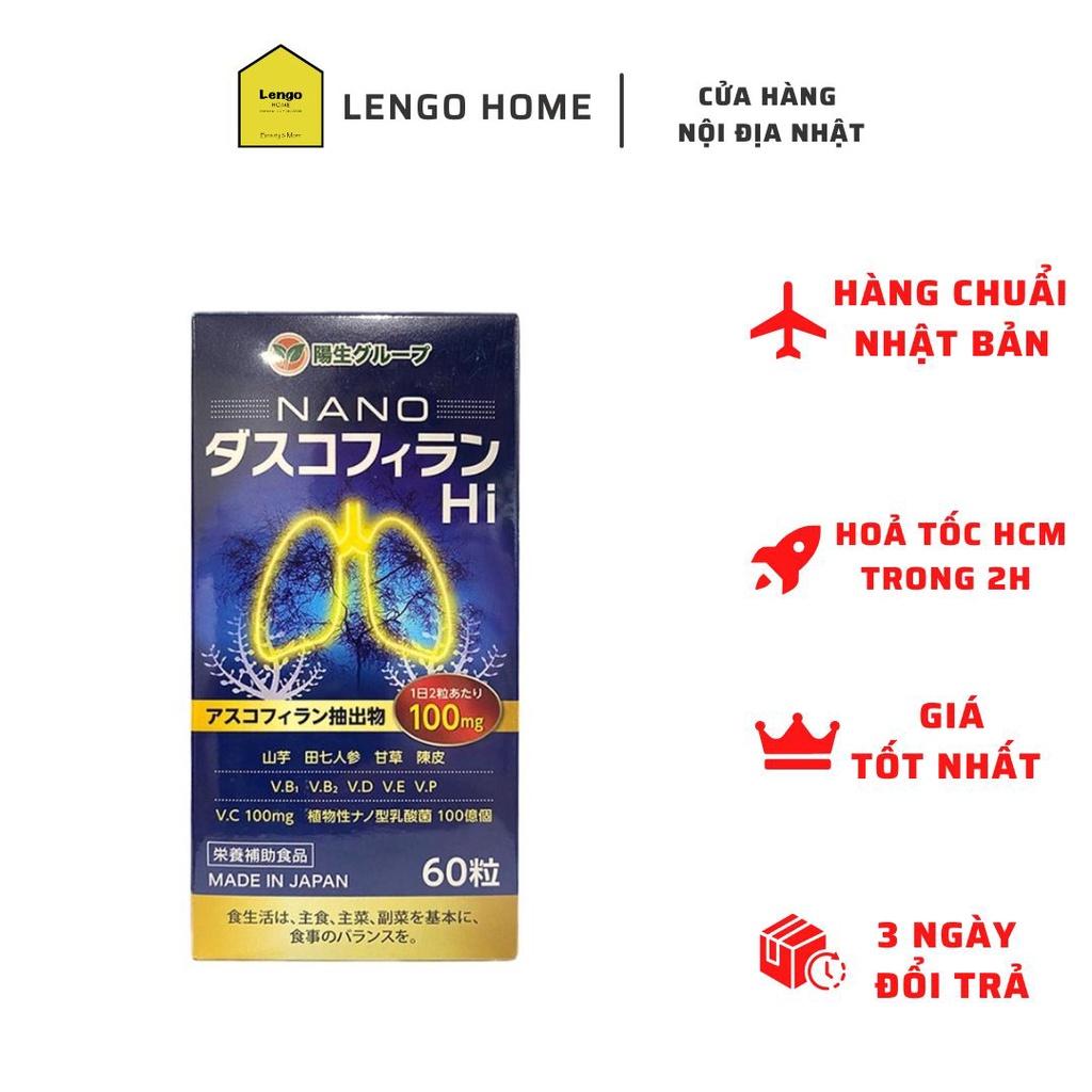 Viên uống lọc phổi Nano Dascophyllum Hi Yo Group 60v