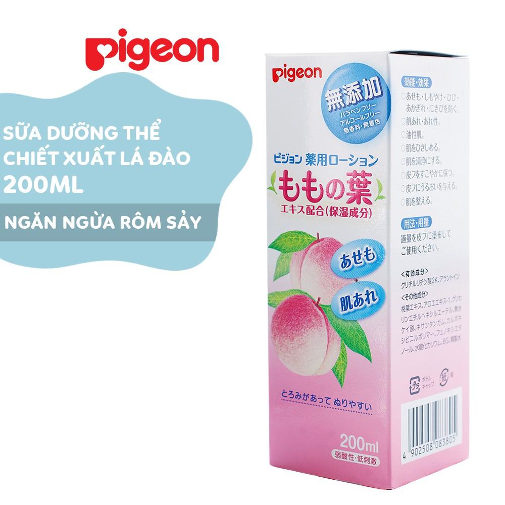 Sữa dưỡng thể chiết xuất lá đào Pigeon 200ml