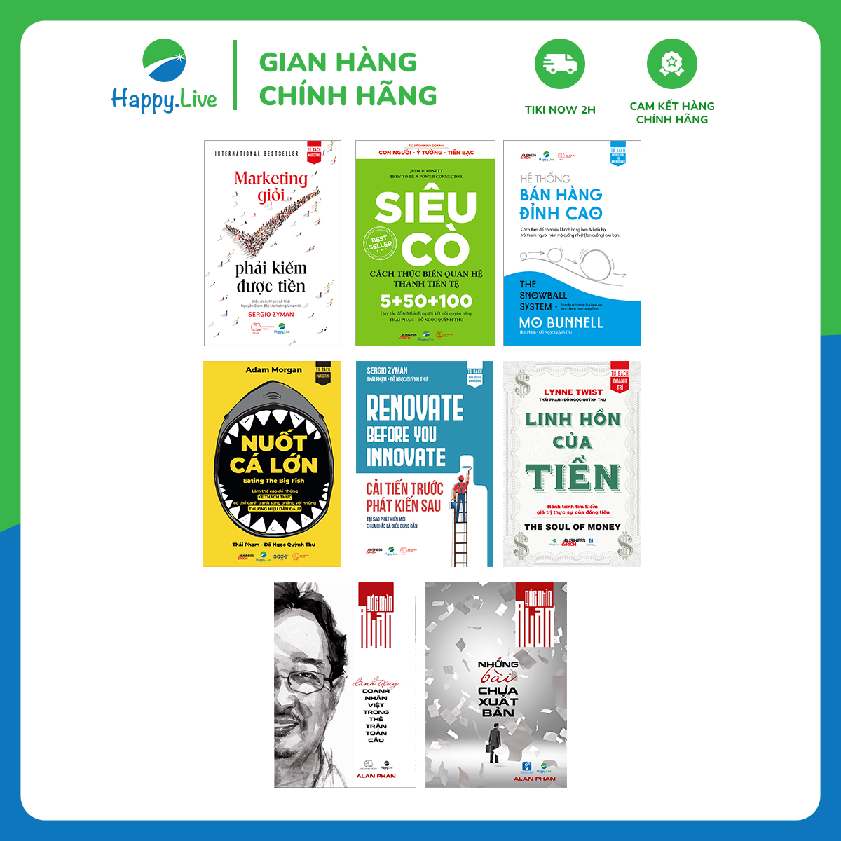 Bộ sách Bí Kíp Tăng Trưởng Doanh Thu - Một Vốn Bốn Lời