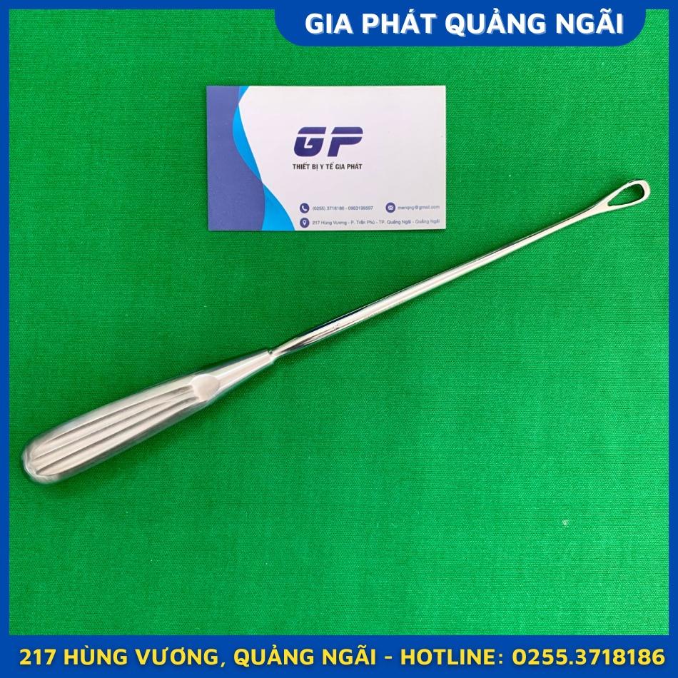 MUỖNG NẠO THAI RỖNG CÁN TRÒN INOX 26CM PAKISTAN DÙNG TRONG SẢN KHOA