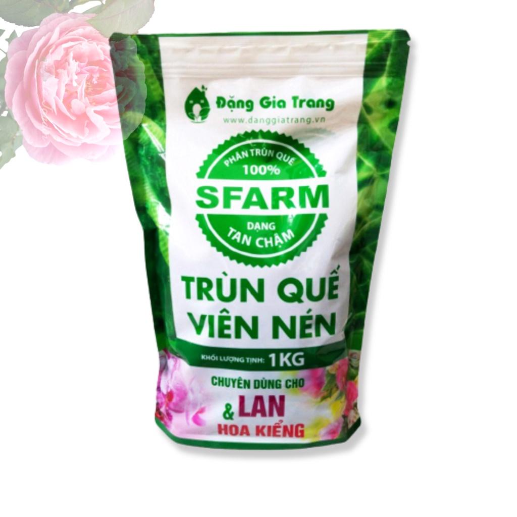 Phân trùn quế viên nén sfarm túi 1kg