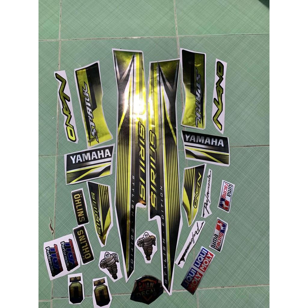 Tem sirius 110 vàng đen 2018 crom