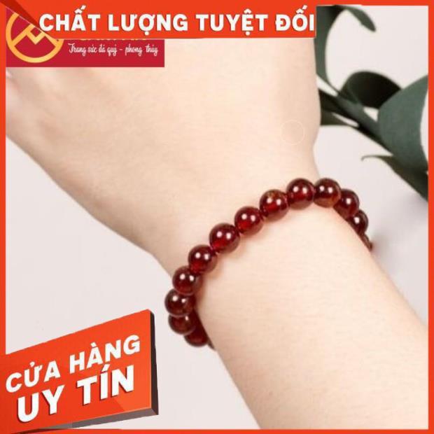 Vòng tay phong thủy Garnet 8 li - Ngọc Hồng Lựu biểu tượng của tình yêu