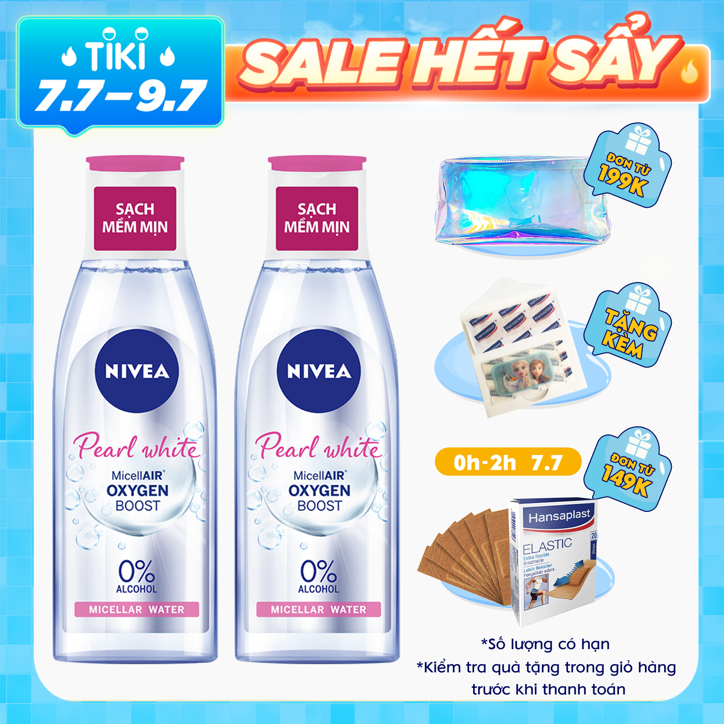 Combo 2 Nước Tẩy Trang NIVEA Làm Sáng Da Pearl Bright Micellar Water (200ml) - 84911