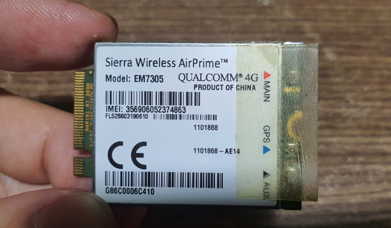 Card WWAN 4G Sierra Wireless AirPrime EM7305 dùng cho laptop Toshiba R30, Portege Z30-B, Portege Z30T-A-12U, Portégé Z10T-A-12W, Tecra Z50-A-1CR, Tecra Z50-A-15W - Hàng chính hãng