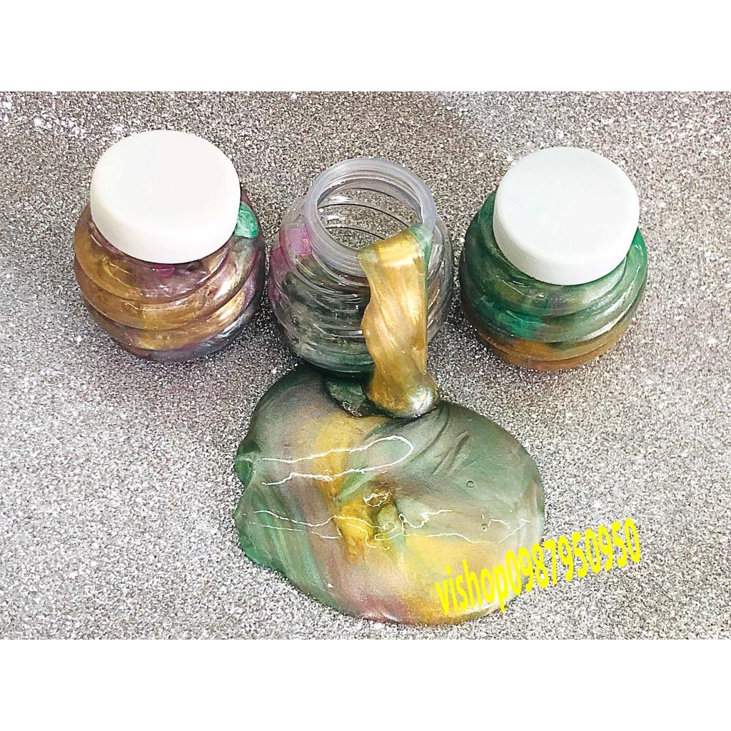 SLIME Hình Quả Dứa Phối Màu Galaxy cực đẹp thiết kế độc đáo ấn tượng Đồ chơi Slam Gudetama