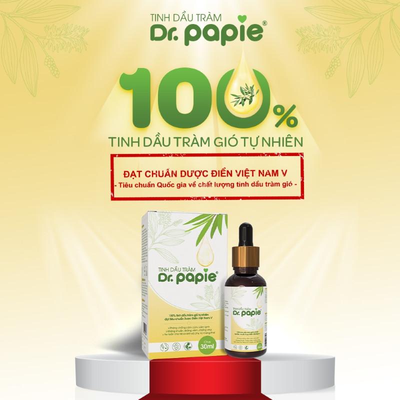 Tinh Dầu Tràm Gió Nguyên Chất Dr Papie cho Bé Từ Sơ Sinh chai 30ml